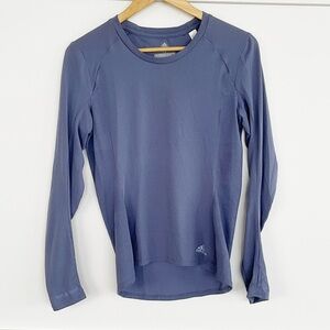 adidas Light Blue Energy Running Long Sleeve Crew Top